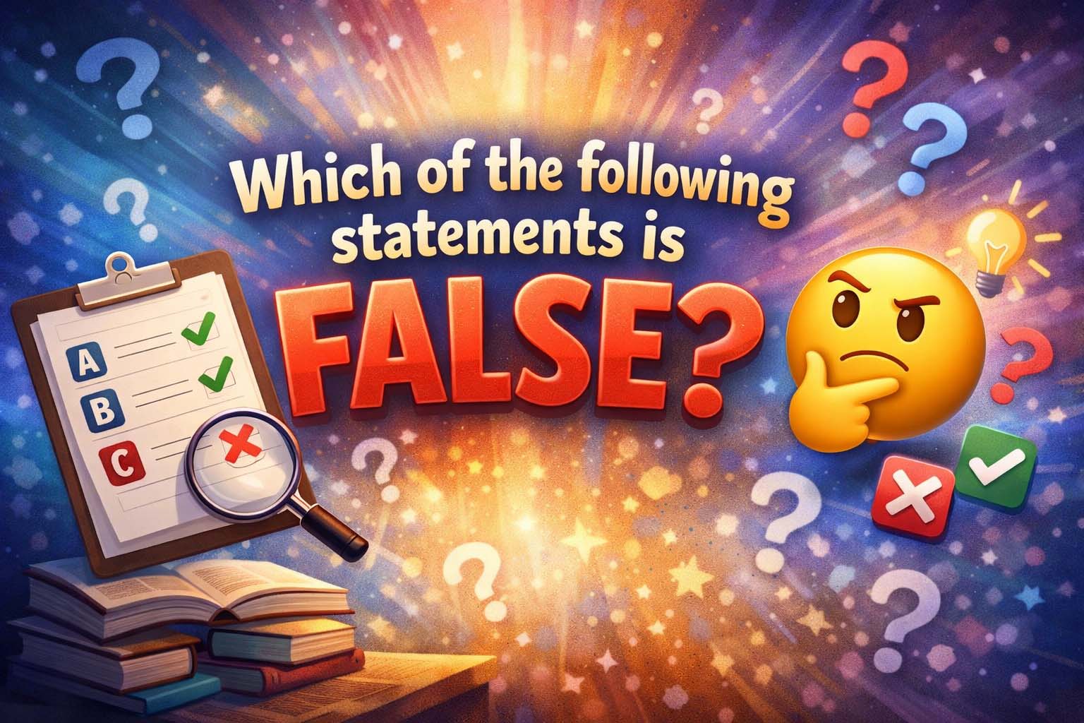 Which of the Following Statements Is False? Guide