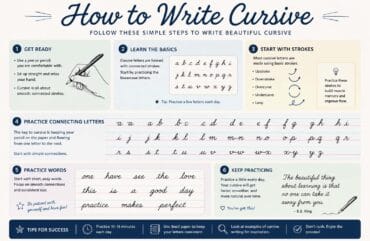 How to Write Cursive: A Complete Beginner’s Guide
