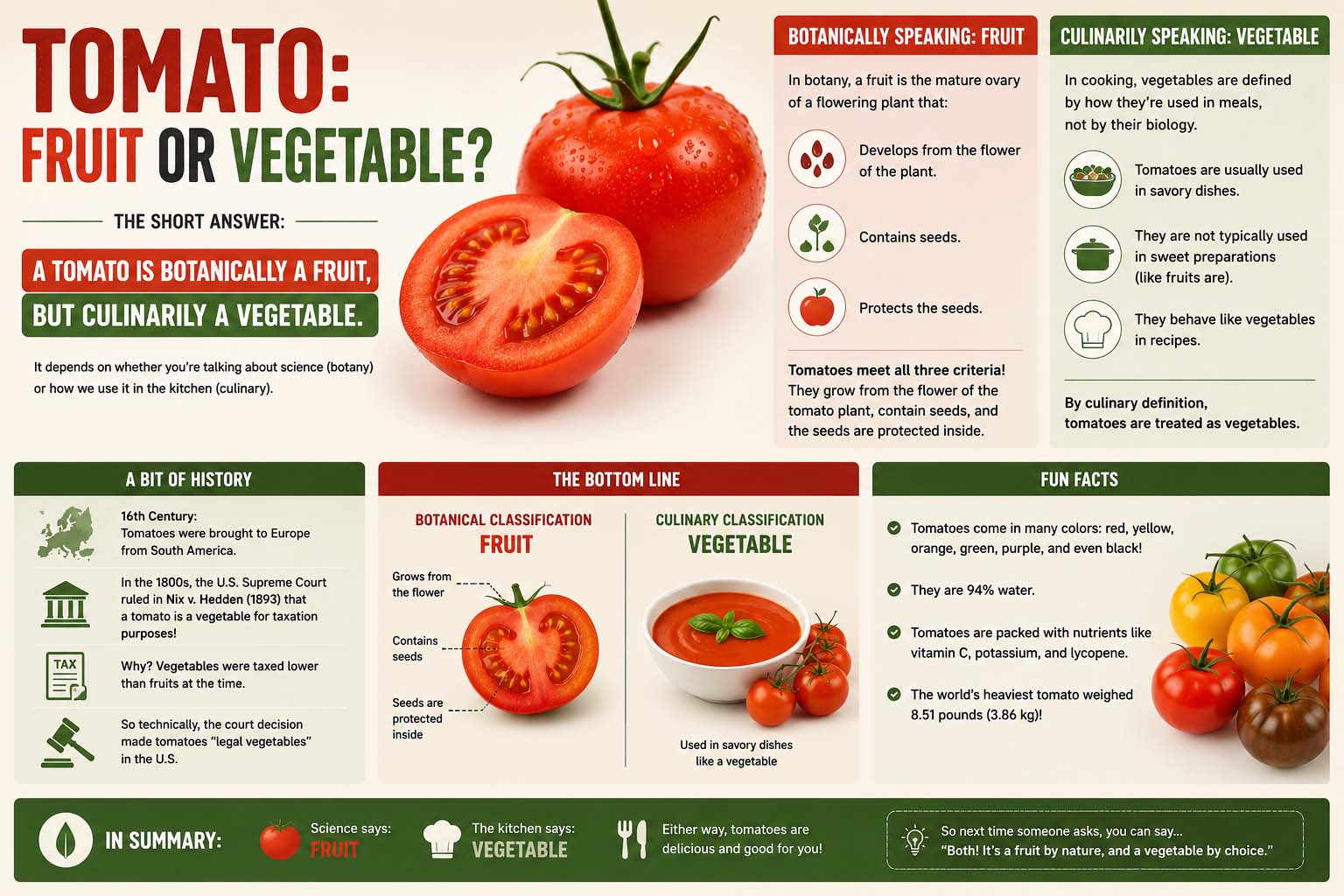 Tomato Fruit or Vegetable: Understanding the Great Debate