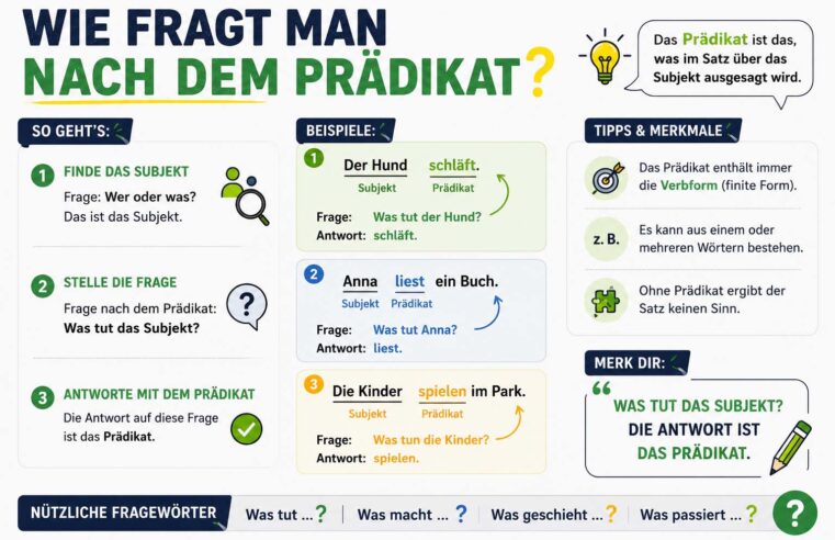 Wie Fragt Man Nach Dem Prädikat? Einfach Erklärt Für Schule Und Alltag
