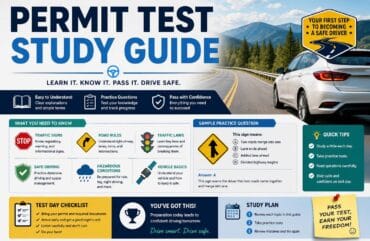 Permit Test Study Guide: Complete Guide for First-Time Drivers