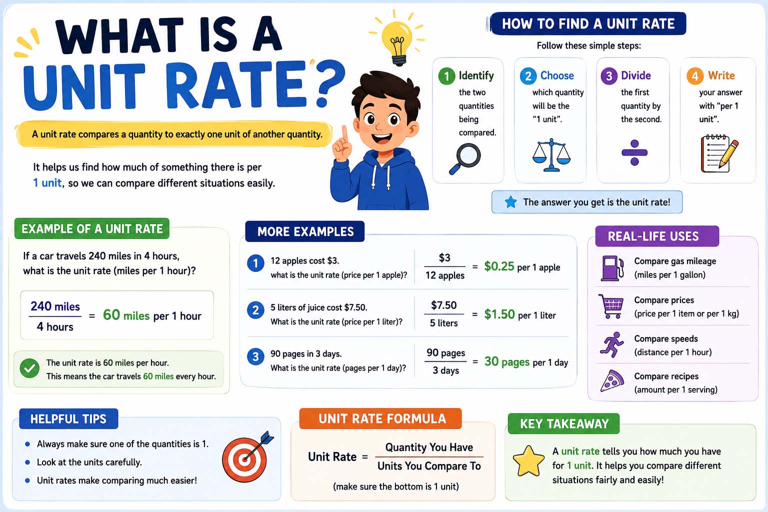What Is a Unit Rate? A Complete Student Guide with Easy Examples