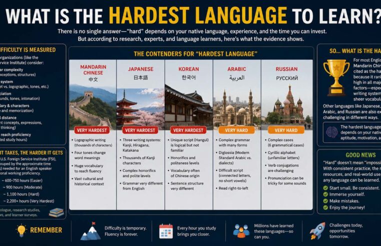 What Is the Hardest Language to Learn? Complete Student Guide for 2026