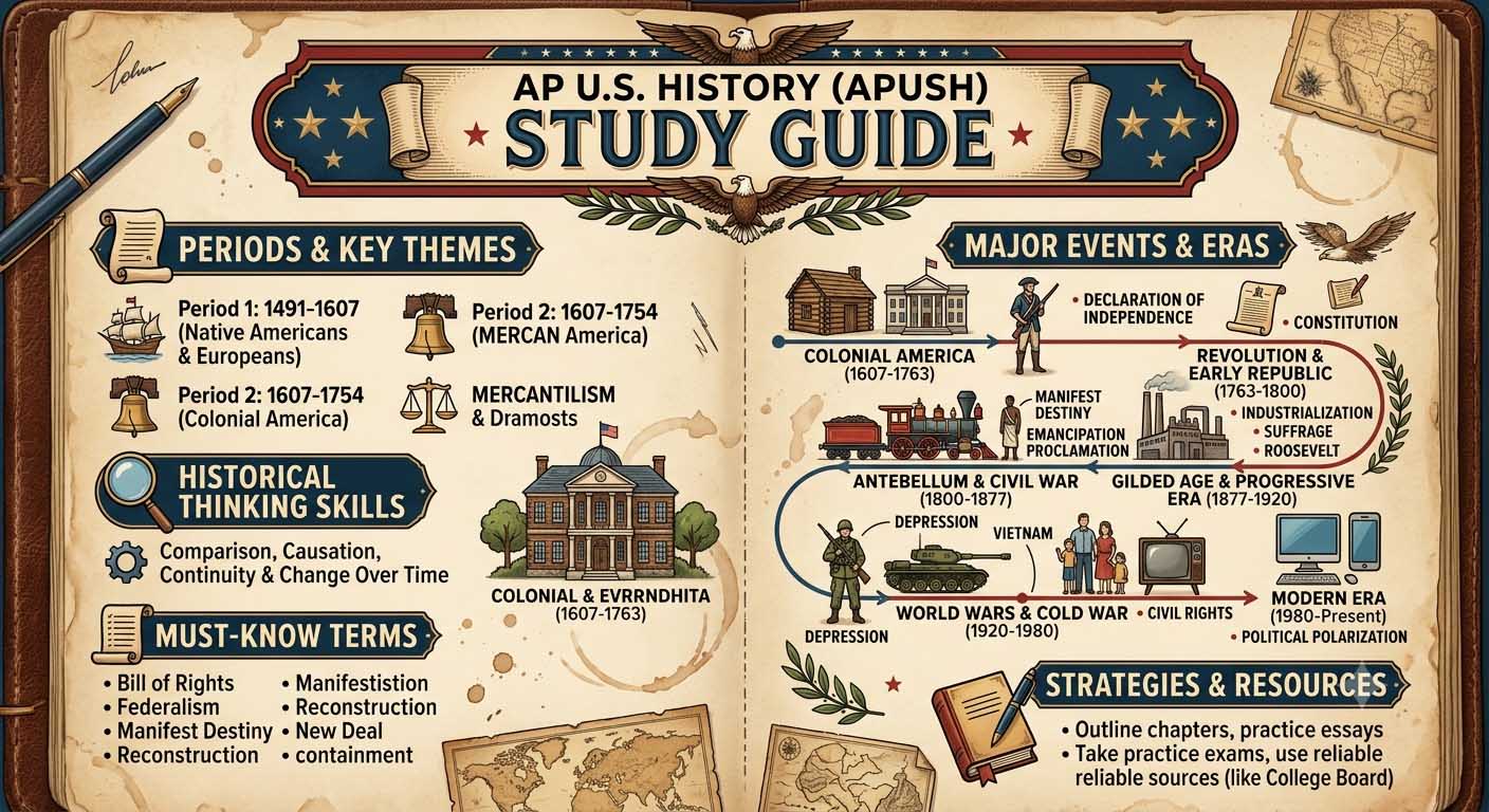APUSH Study Guide: Everything You Need to Prepare for AP U.S. History