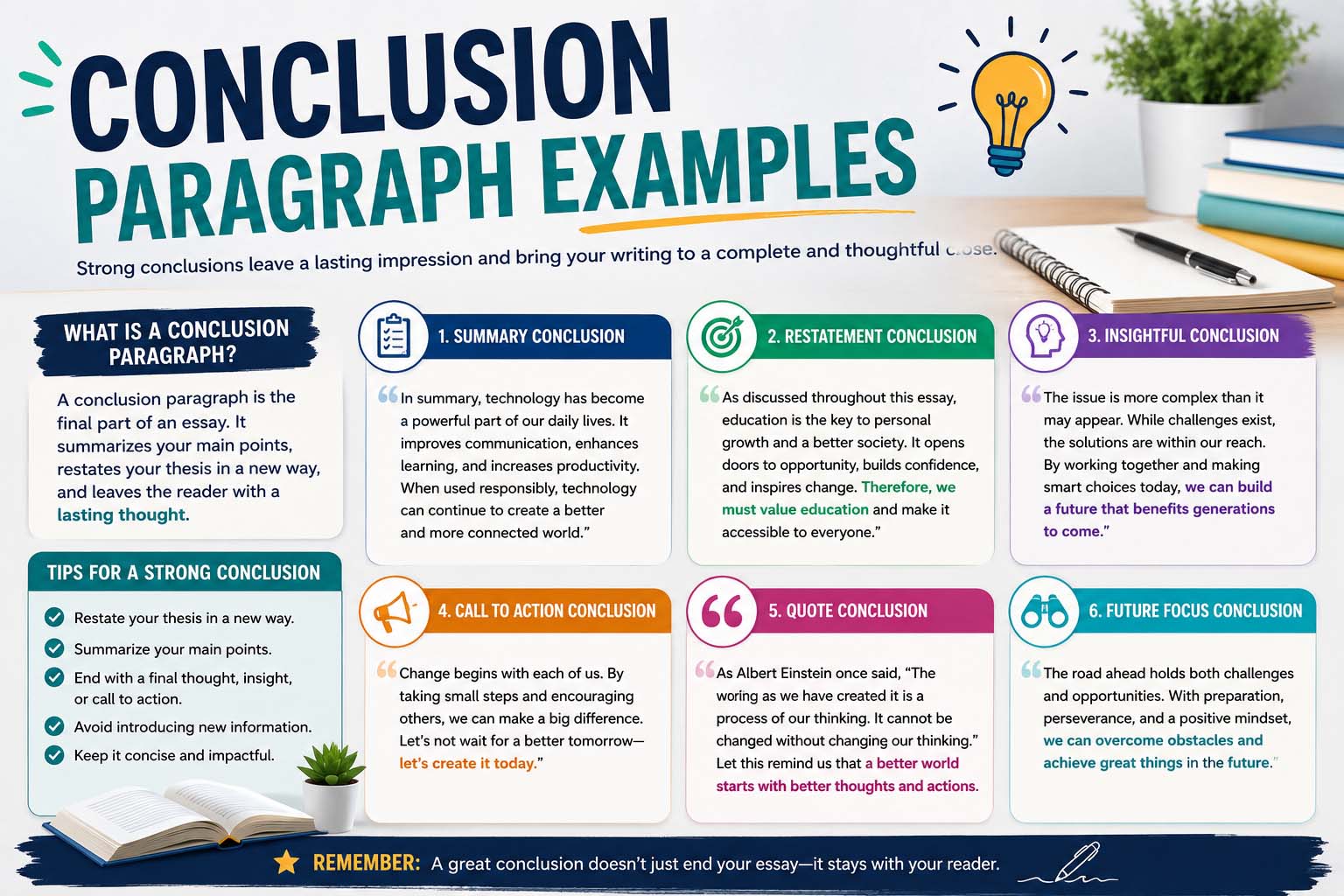 Conclusion Paragraph Examples: How to Write Strong Endings for Essays and Assignments