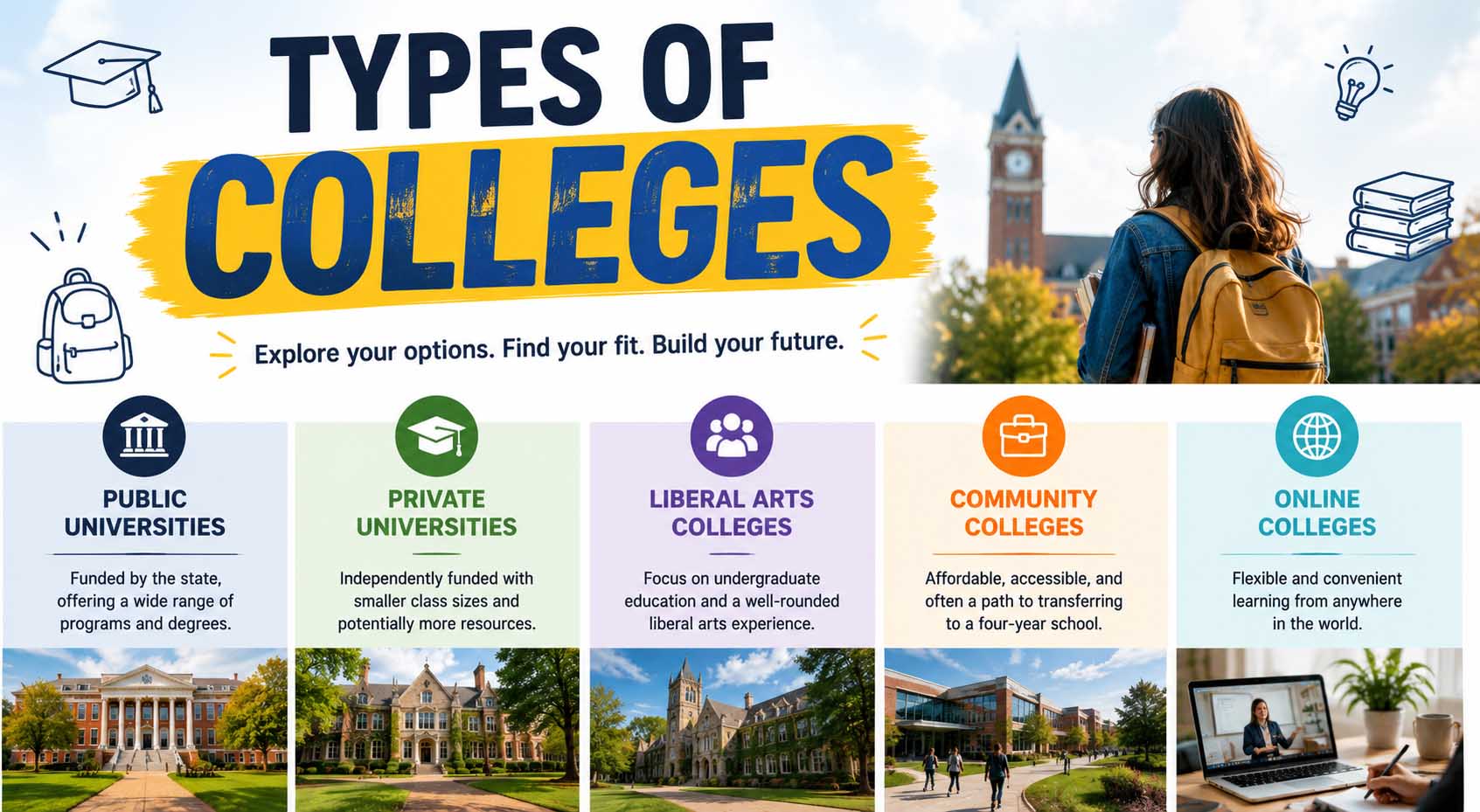 Types of Colleges: A Complete Guide for Students