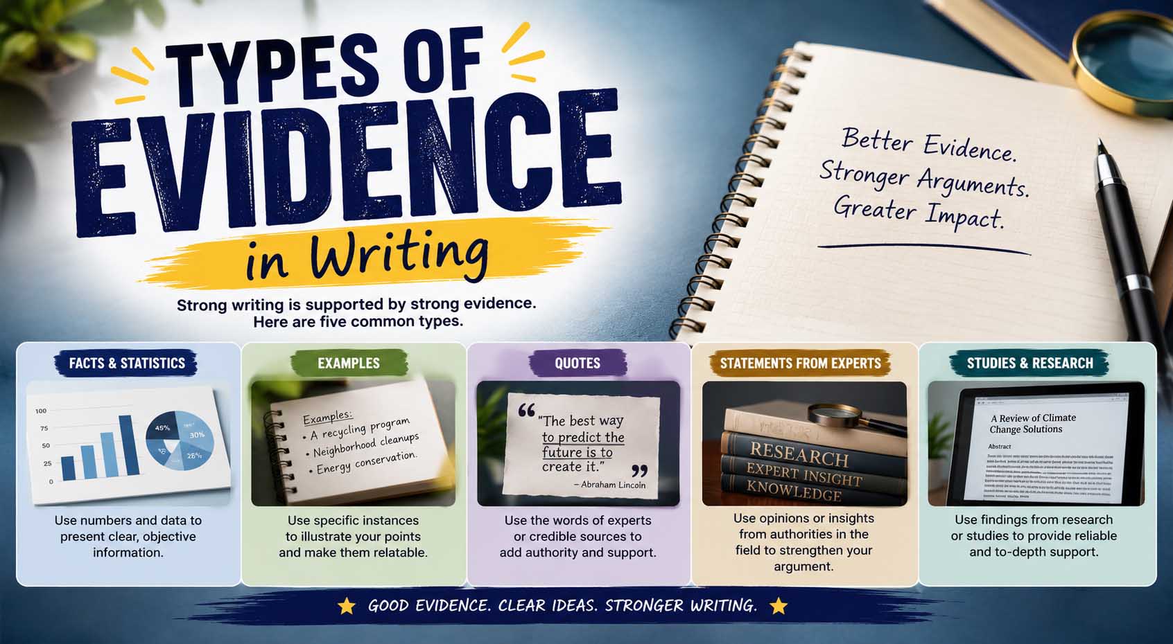 Types of Evidence in Writing: A Complete Guide for Students