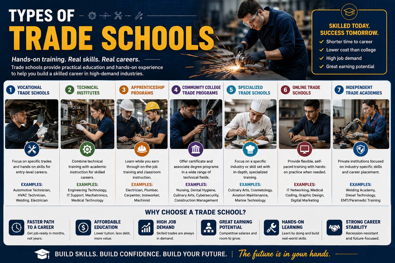 Types of Trade Schools: A Complete Guide to Career-Focused Education