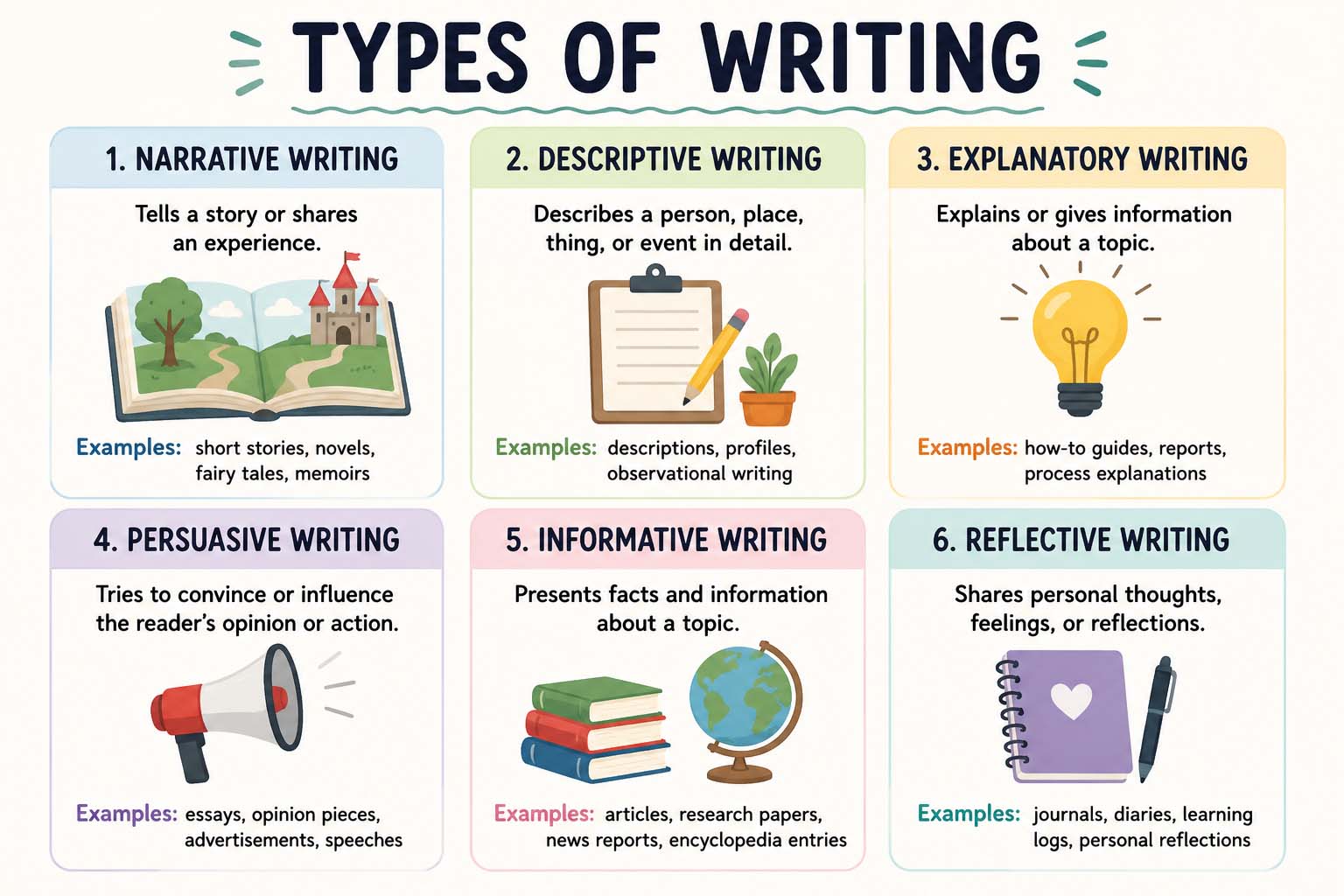Types of Writing: Understanding the Main Writing Styles