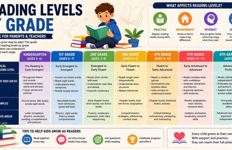 Reading Levels by Grade: What Students Should Be Able to Read