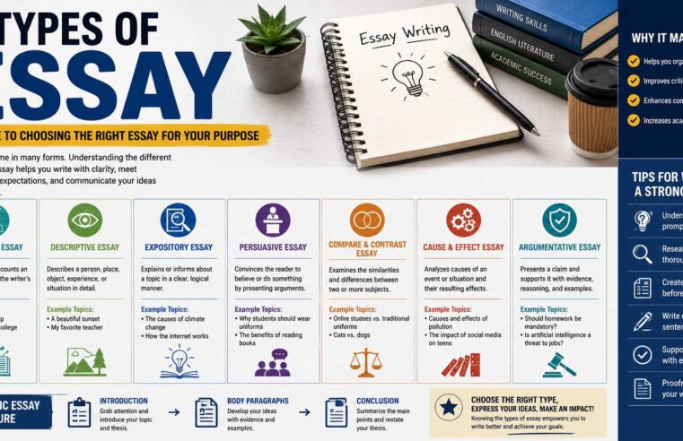 Types of Essay: A Student-Friendly Guide With Examples