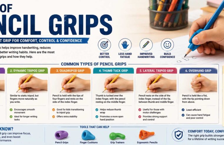 Types of Pencil Grips: A Guide to Handwriting Grasp Development