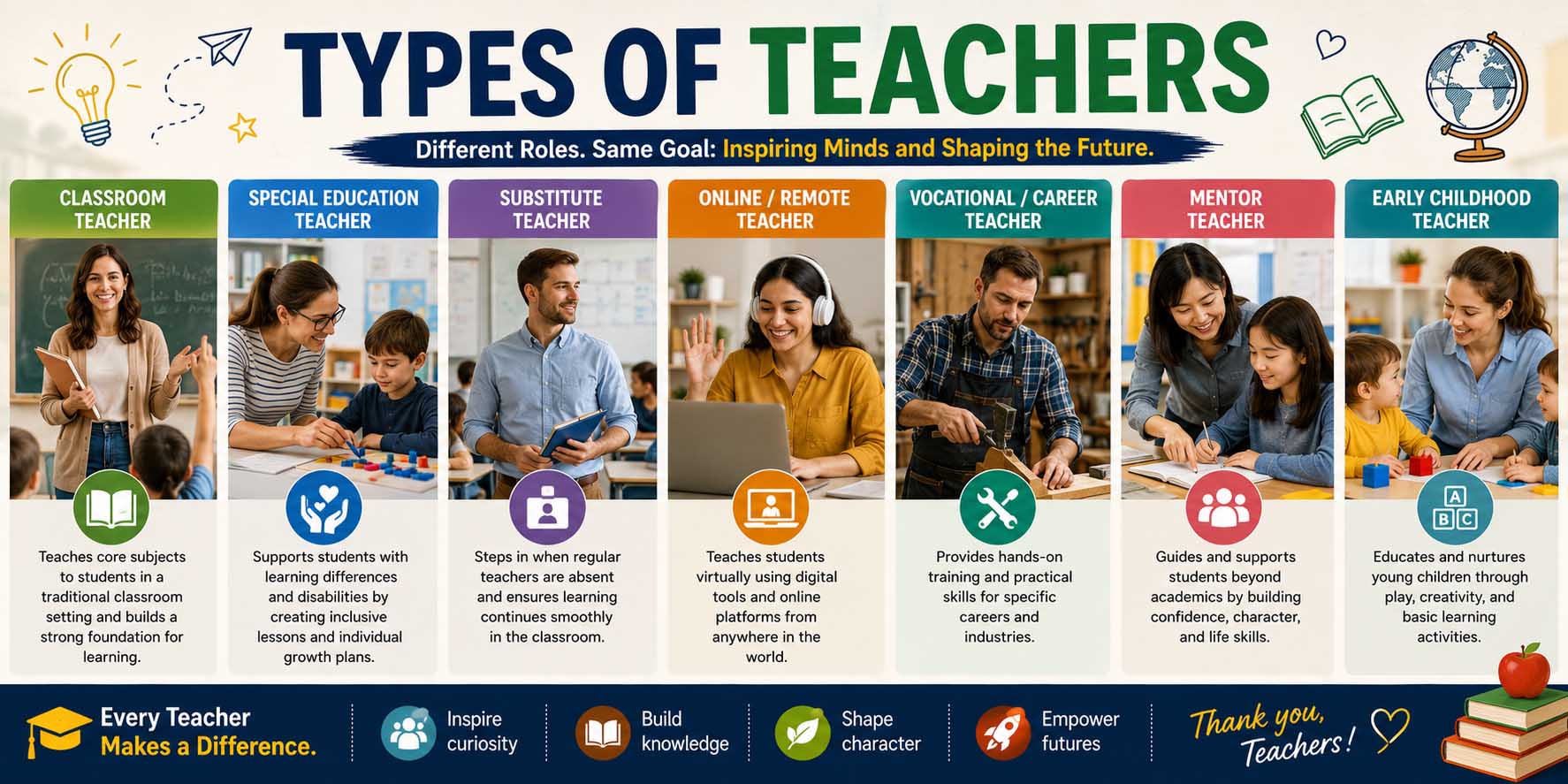 Types of Teachers: A Complete Guide to Teaching Roles, Specializations, and Classroom Careers