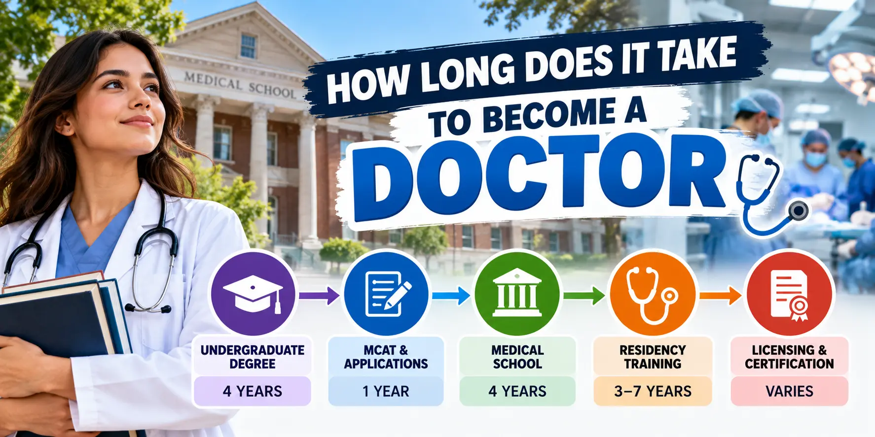 How Long Does It Take to Become a Doctor? Complete Education Timeline
